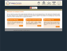 Tablet Screenshot of campuslevers.com